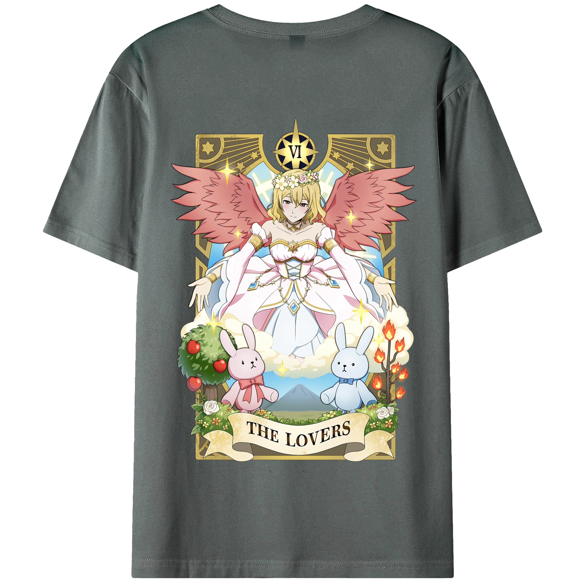 （画像用） 文豪ストレイドッグス Bungo Stray Dogs 綿100％半袖Tシャツ（背面プリント）